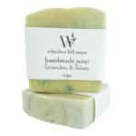Lavender and Litsea natural handmade soap bar with lavender and citrus essential oils