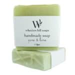 Pine and Lime natural handmade soap bar with fresh forest and citrus fragrance