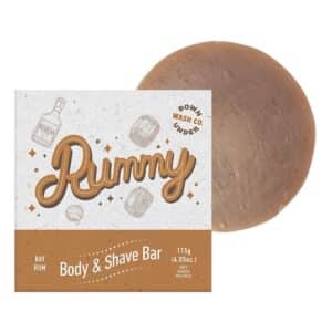 Rummy Body & Shave Soap Bar 115g handmade body and shaving soap for men