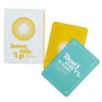 Sunny Side Up Self-Care Cards Showing A Green Card Example