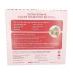 Showing the back of the packaging of the Christmas Self-Warming Eye Mask Collection box